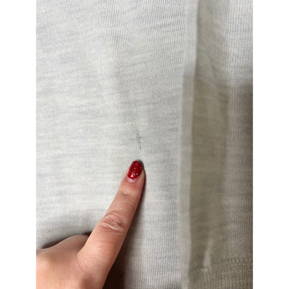 J. Crew Merino Wool 3/4 Sleeve Sweater Light Gray XS - Picture 4 of 8